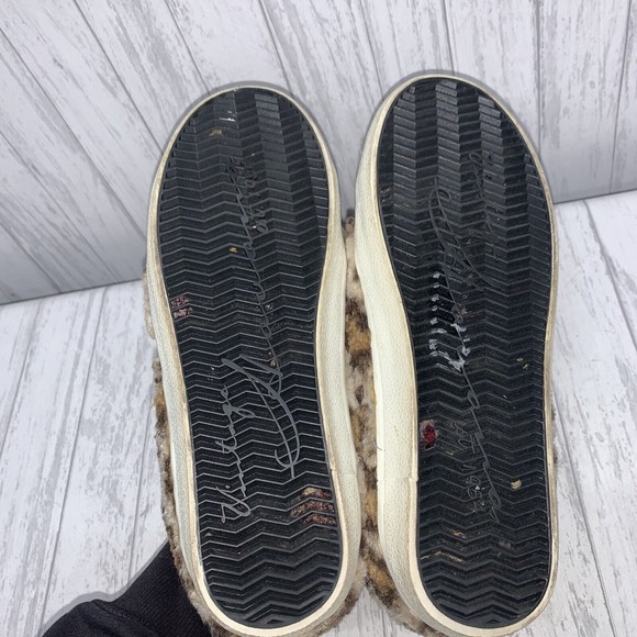 Womens Size 8-8.5 Vintage Havana Leopard Sherpa Slides EUC - Picture 7 of 7